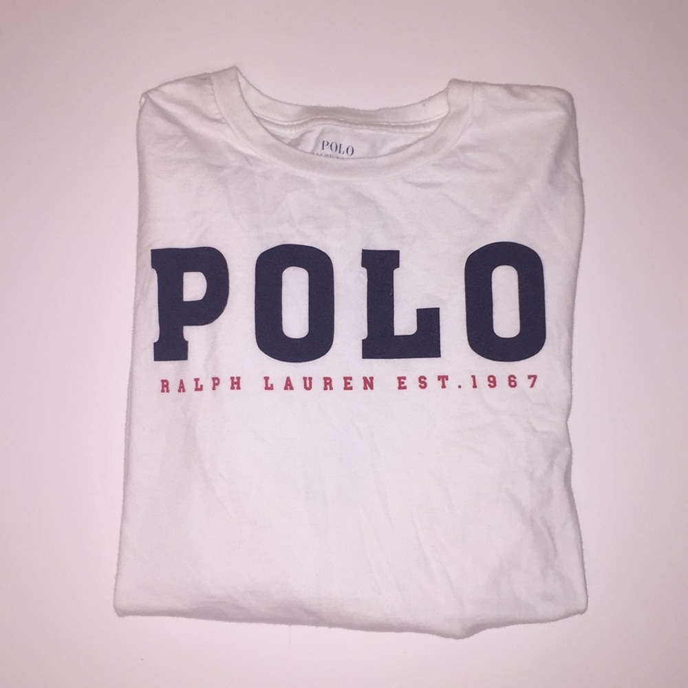Long Sleeve White Polo